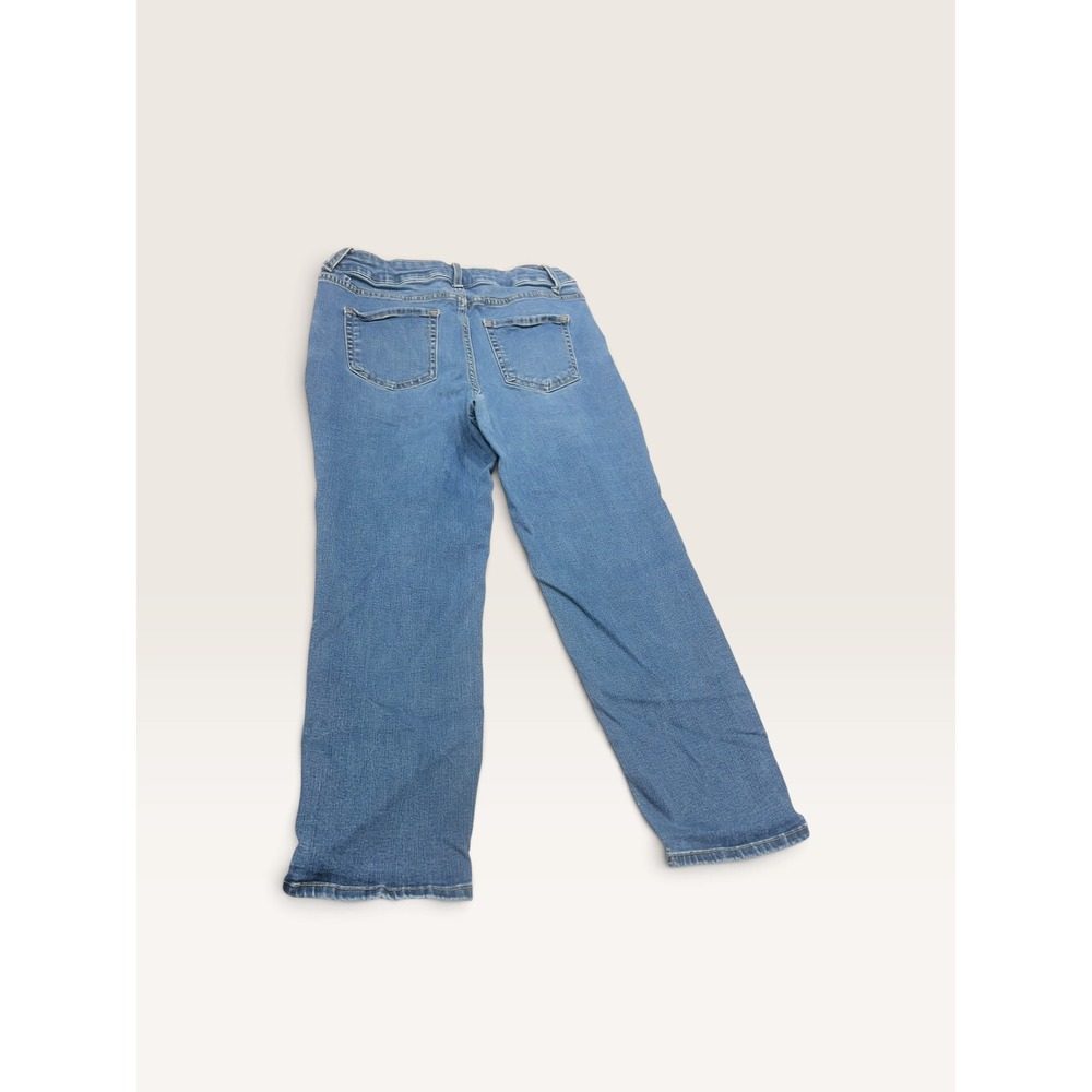 Time and Tru Womens Jeans Size 12 Short Medium Wash Straight Leg Stretch Denim - Picture 2 of 6
